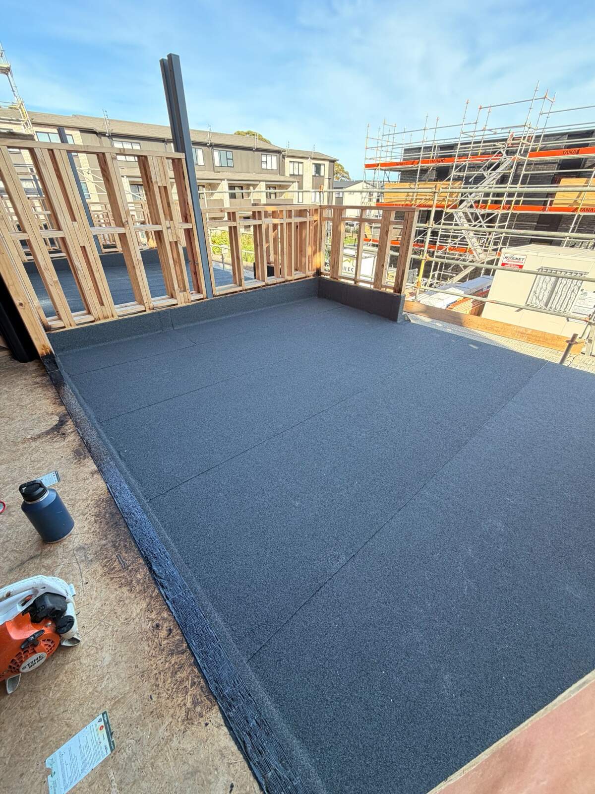 EPDM membrane deck
