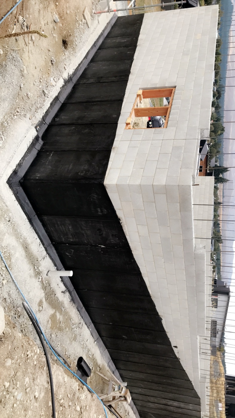 Tanking foundation waterproofing aerial view, NZ