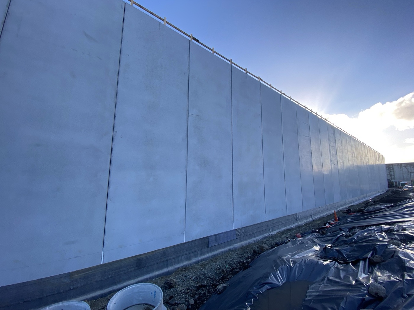 Tanking tilt-slab wall waterproofing, Auckland
