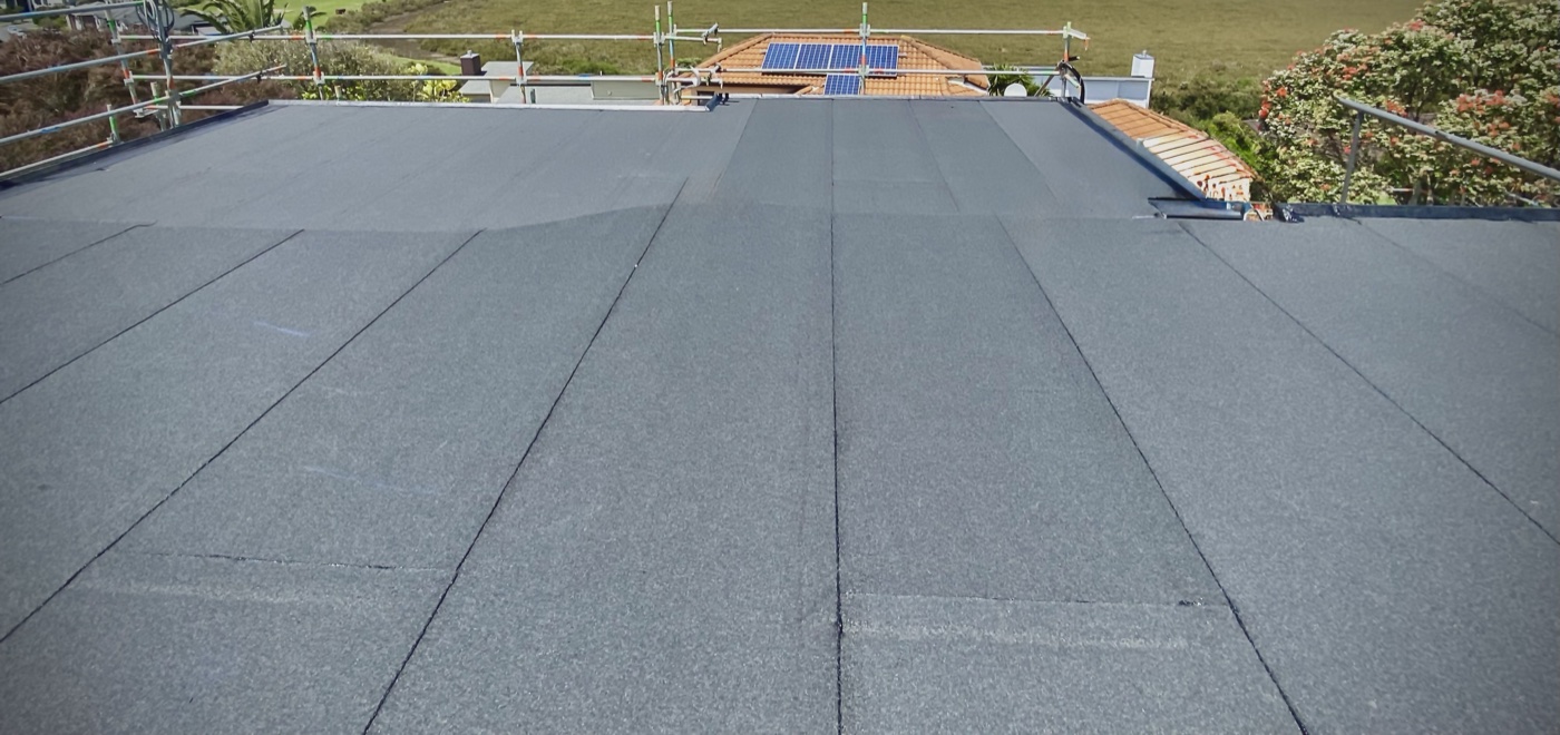 Torch-on membrane flat roof waterproofing, Auckland