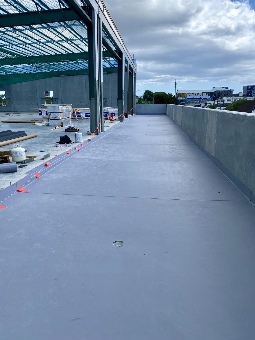 TPO membrane deck waterproofing commercial, Auckland